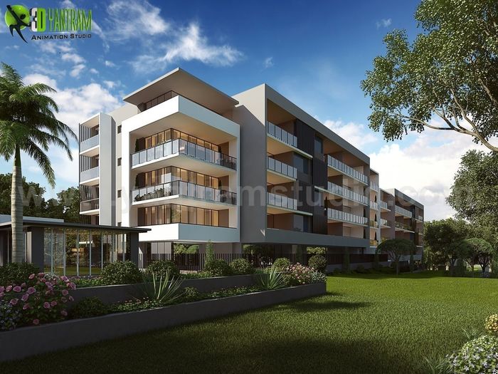 Commercial Building Exterior Design Ideas by Yantram Architectural ... Commercial Building Exterior Design Ideas by Yantram Architectural ...