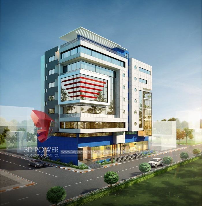 Hotel Interior Exterior Day Rendering And Elevation Design By Hotel Interior Exterior Day Rendering And Elevation Design By