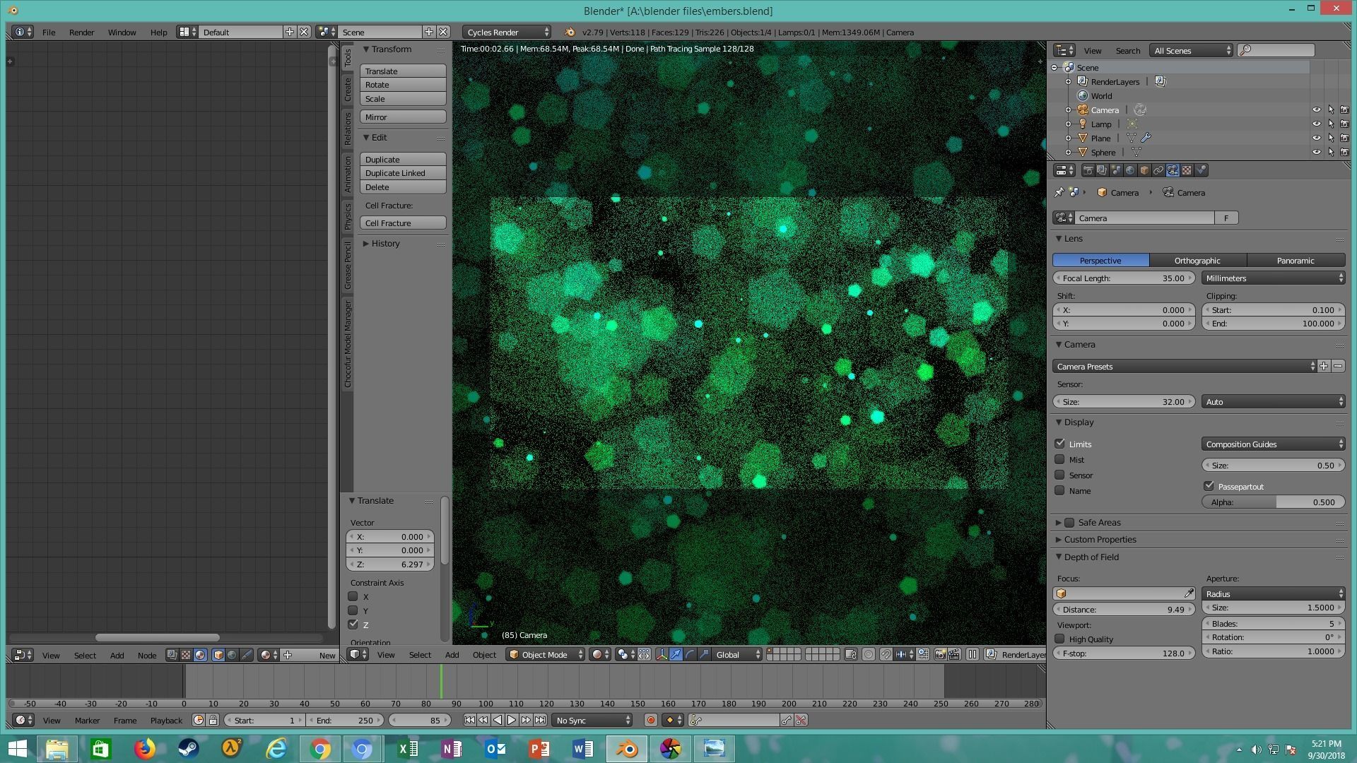 abstract particle effects 3D model | CGTrader