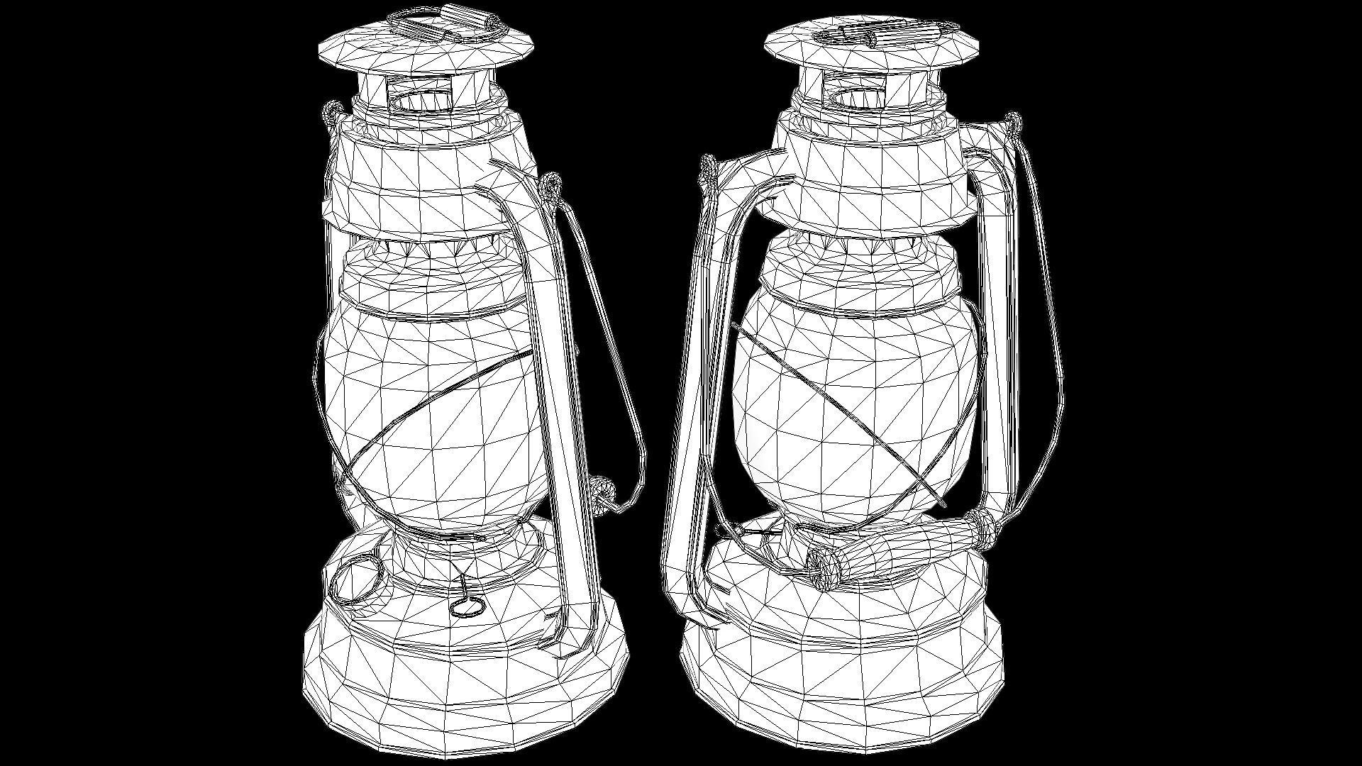 3D model Oil Lanterns PBR VR / AR / lowpoly CGTrader