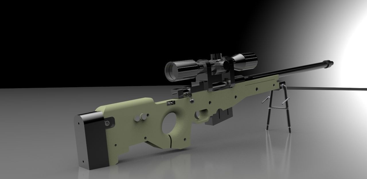 Arctic Warfare Magnum free 3D model | CGTrader