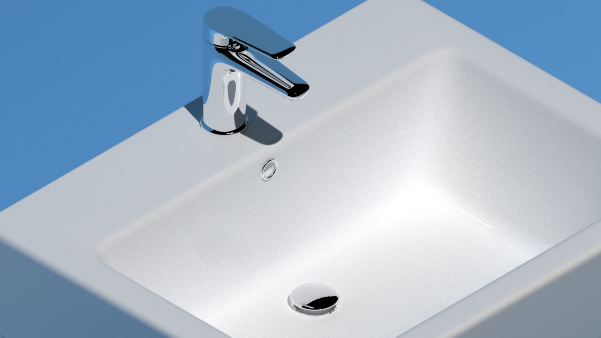 Cooke and Lewis Affini bathroom basins and mixer tap free 3D model