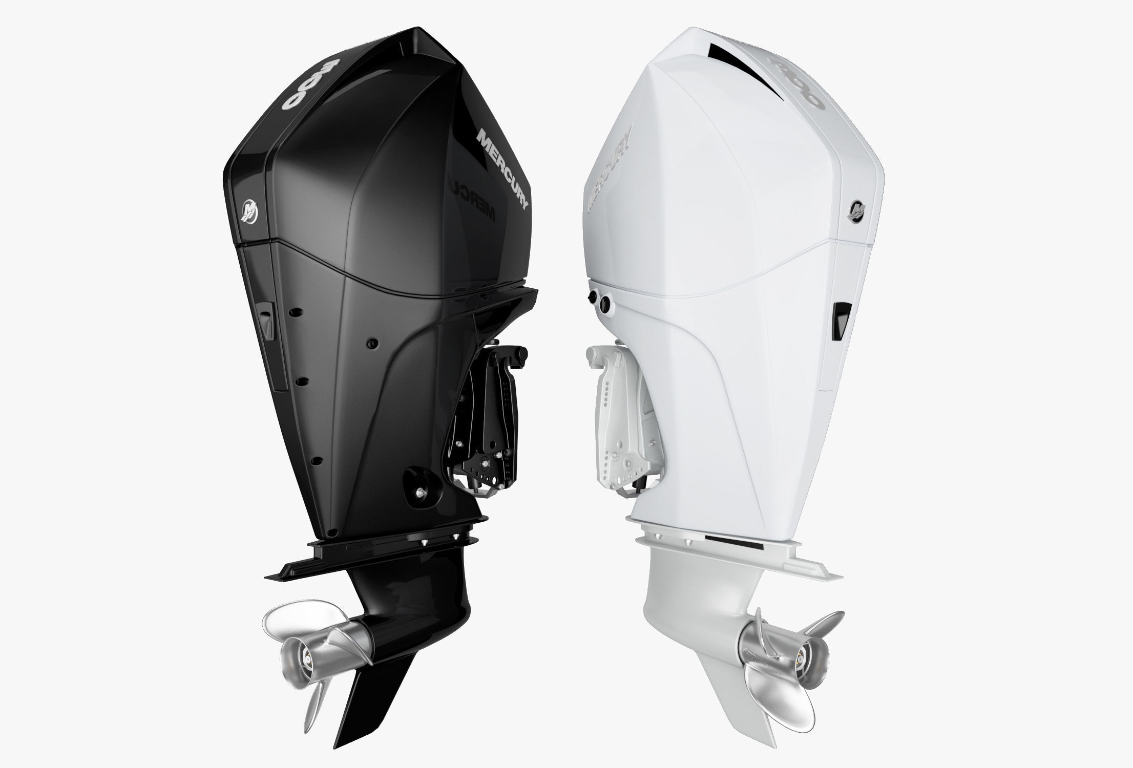 Mercury Fourstroke 300hp v8 Outboard Motor 3D CGTrader