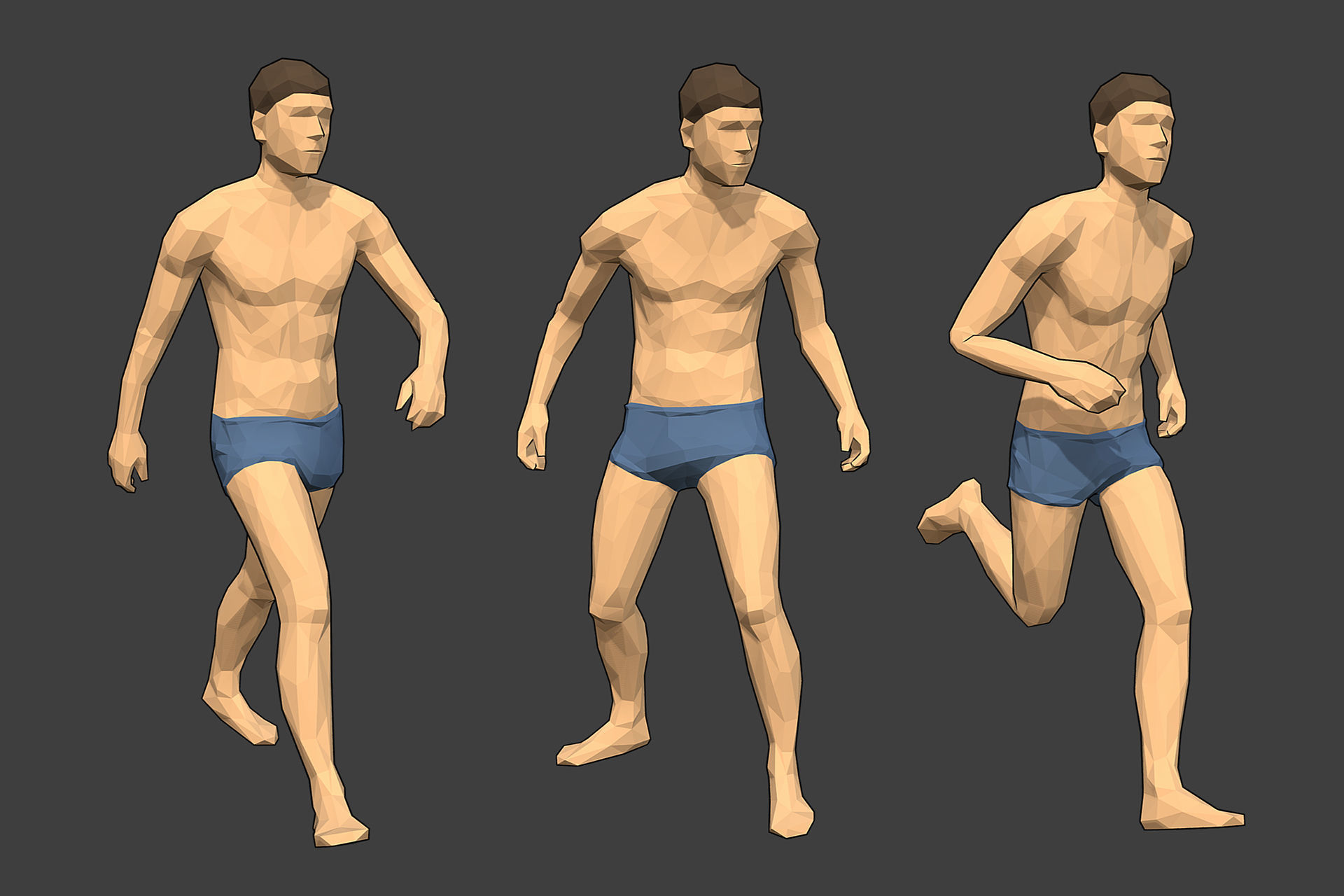 Rigged Lowpoly Male Character - Jim