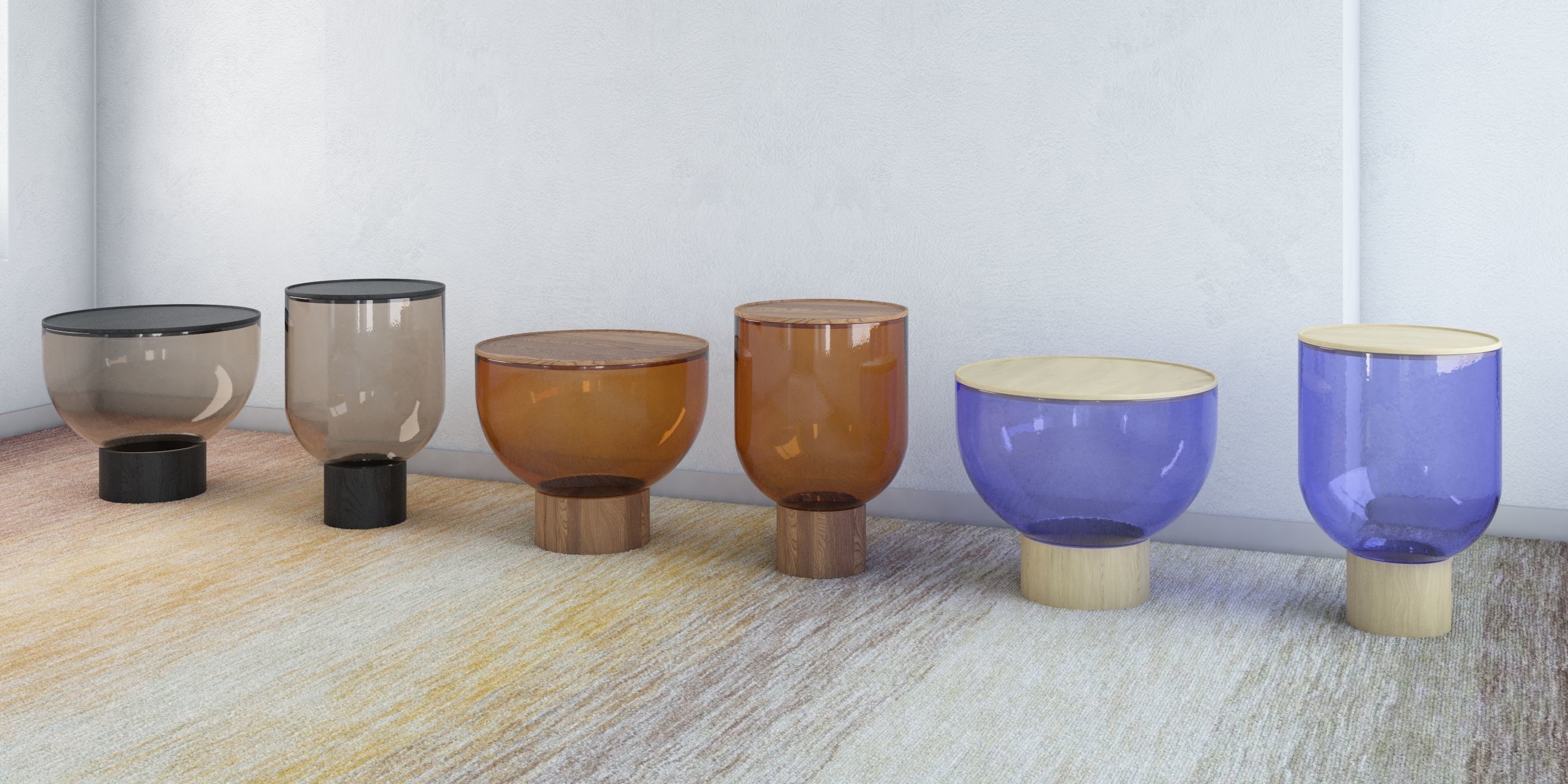 Mastea Coffee Tables Miniforms Low-poly 3D model