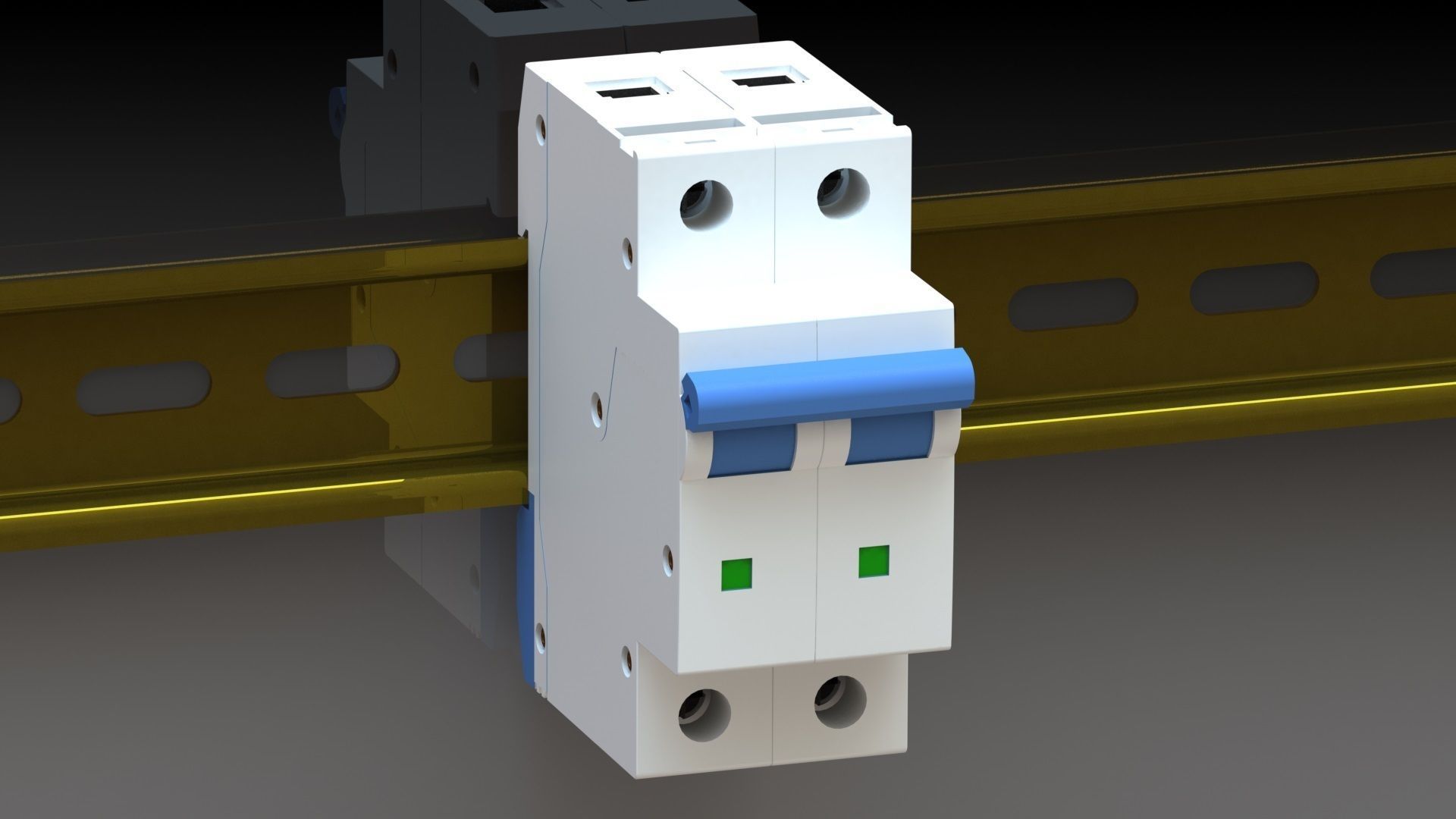 Circuit breaker 3D model CGTrader