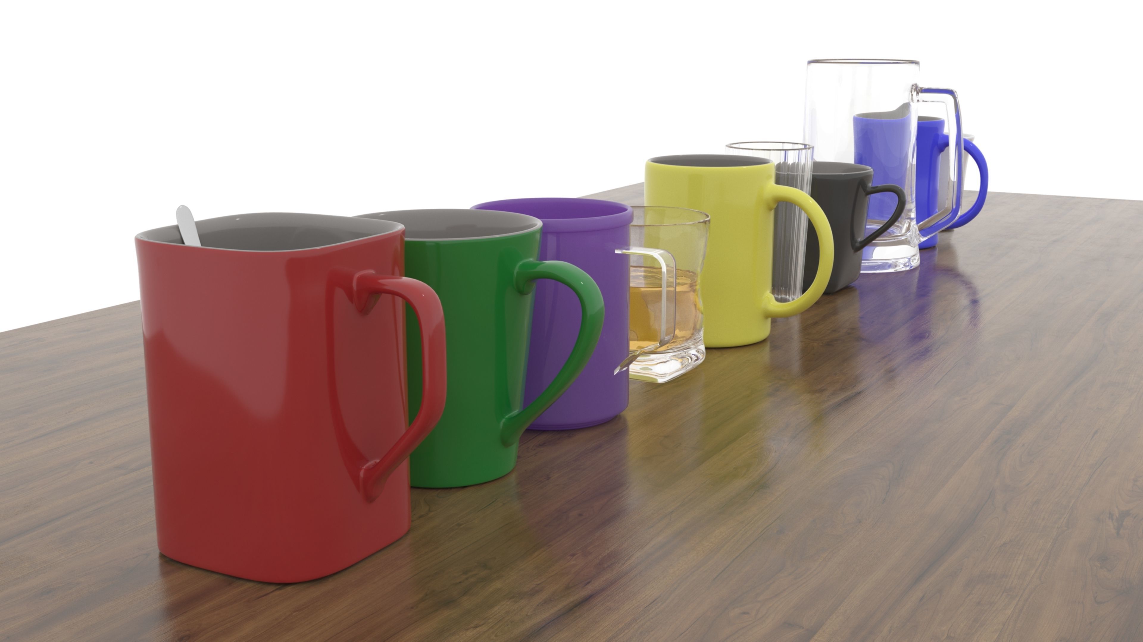 3d Cups x10 CGTrader