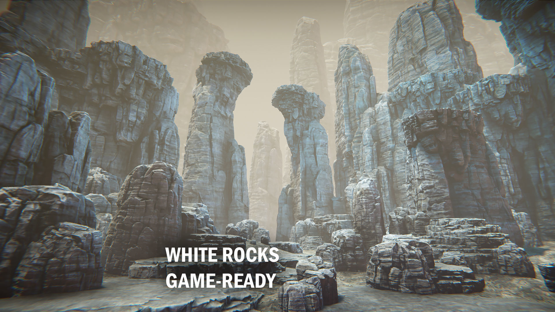 White rocks