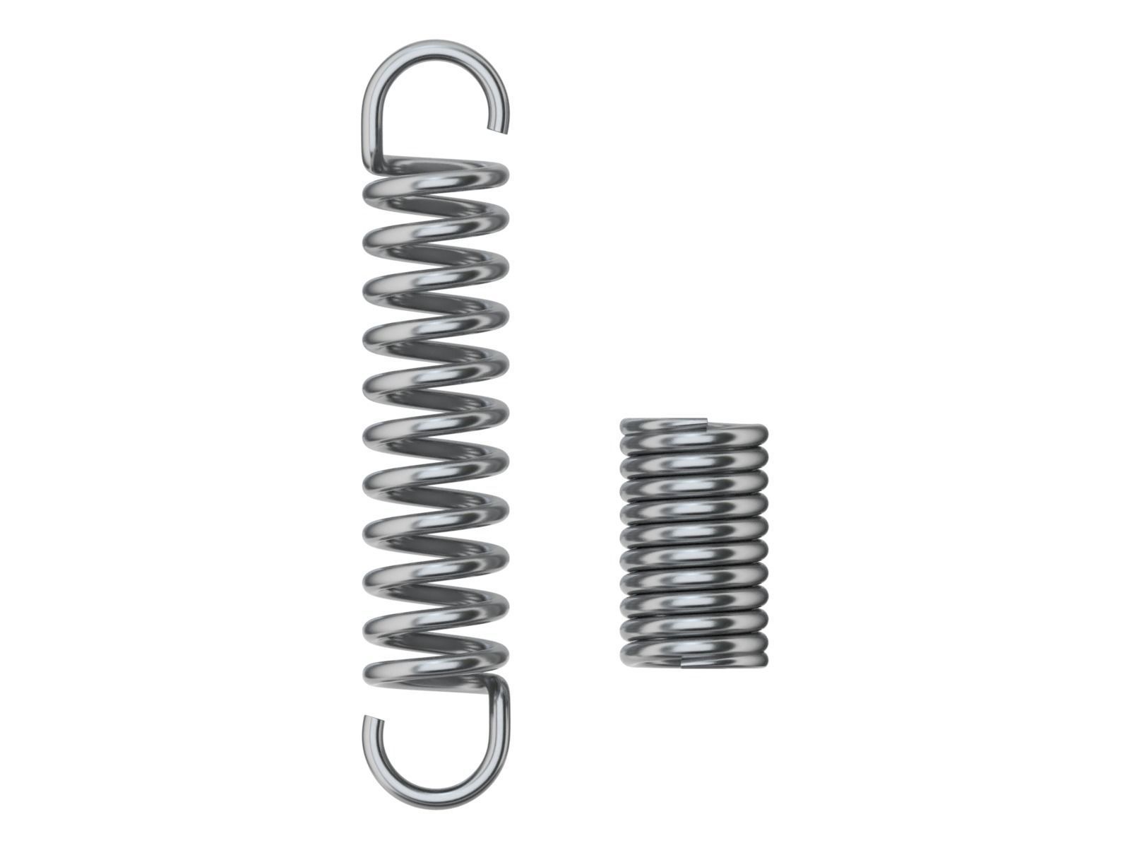 Animated Metal Springs made in Blender 3D model CGTrader