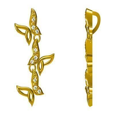 Diamond pendent design Jewel cad file 3D model | CGTrader