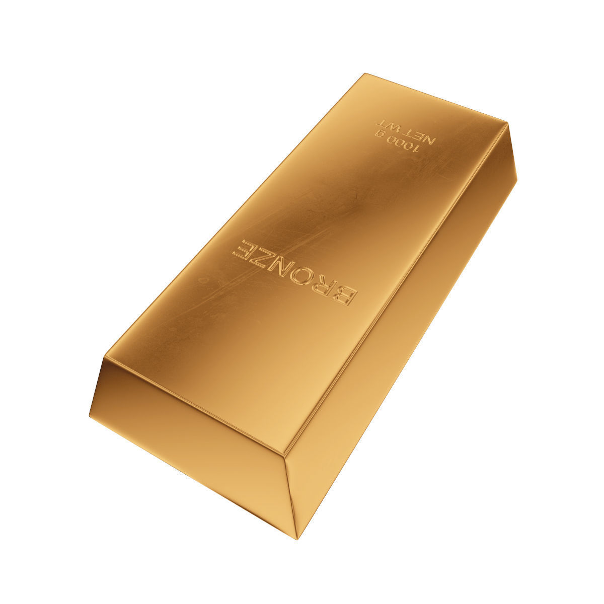 3D model Ingot bronze VR / AR / lowpoly CGTrader