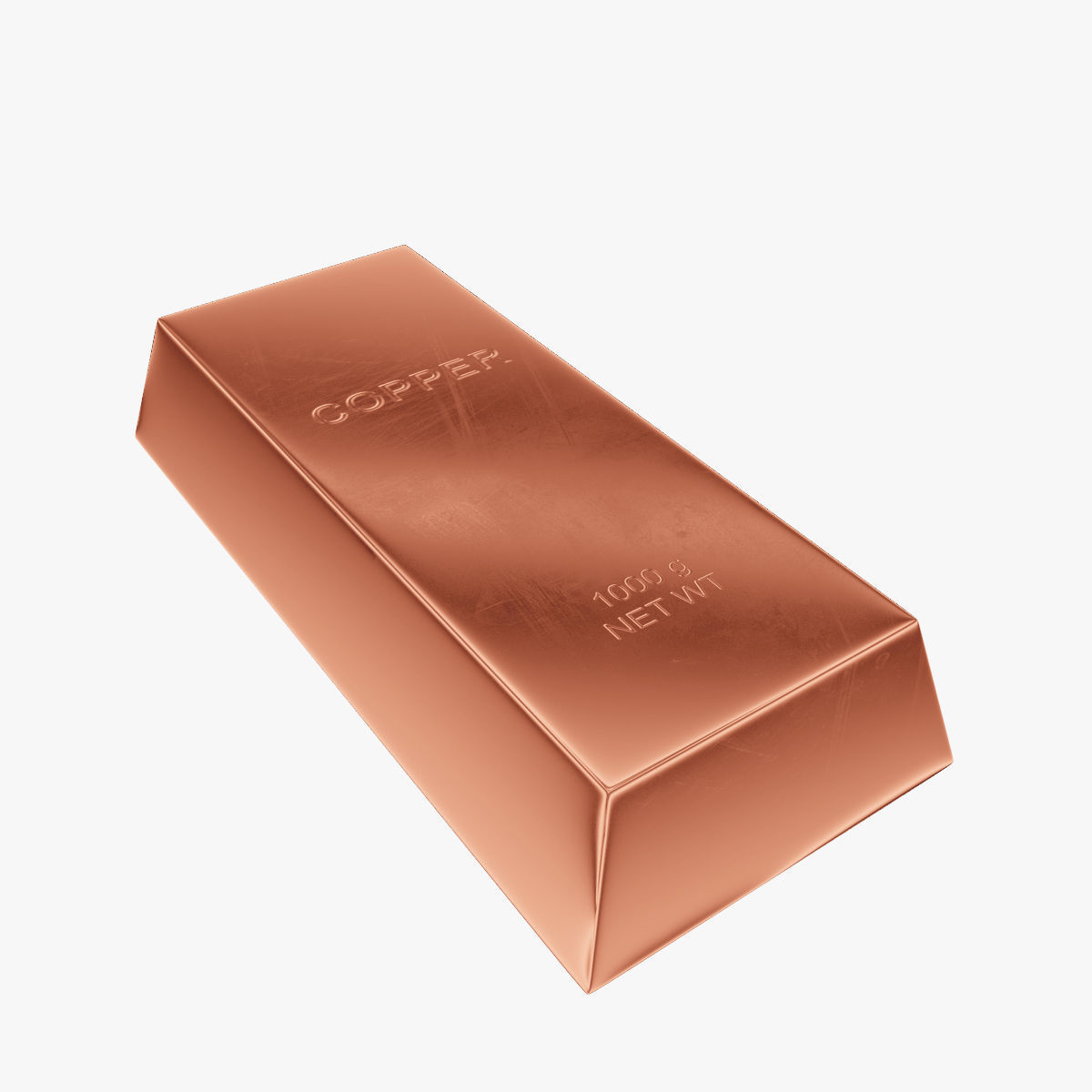 3D model Ingot copper VR / AR / lowpoly CGTrader