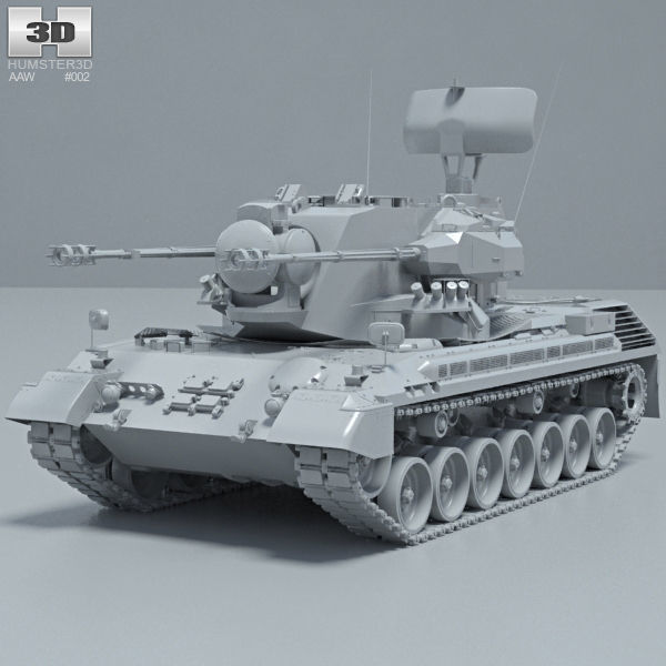 Flakpanzer Gepard 1A2 3D model | CGTrader