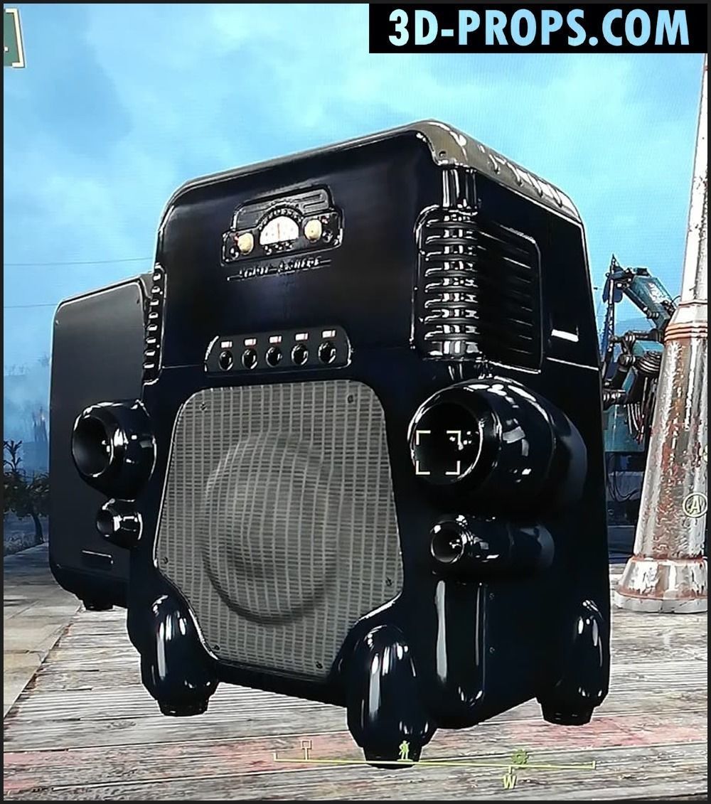 FO4 Radio Speaker Unit 3D printable model CGTrader