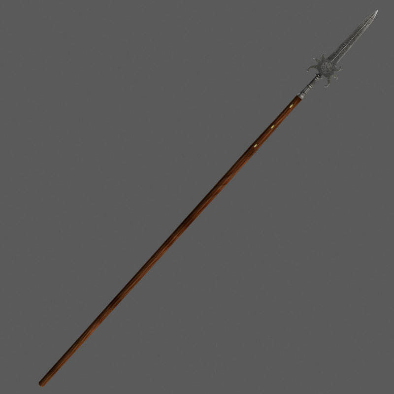 Javelin polearm 3D model CGTrader