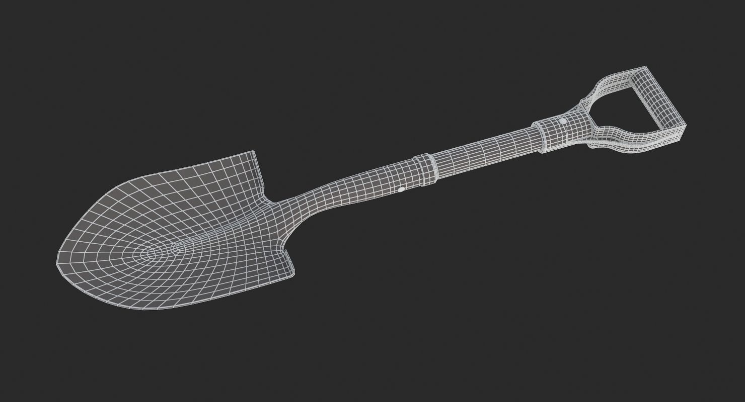 Shovel Hand Tool 3D model CGTrader