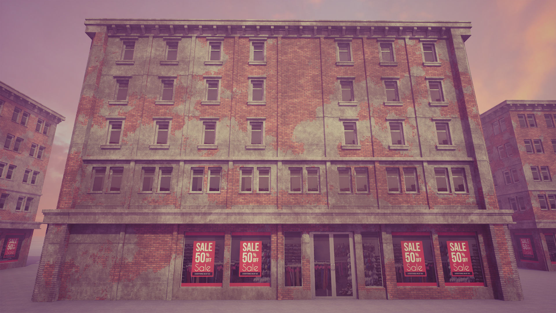 3D model City Building Modular Kit VR / AR / low-poly | CGTrader
