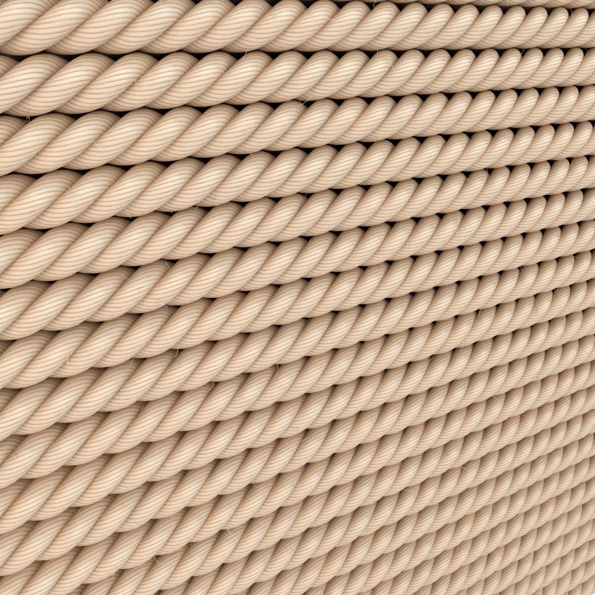 Rope Decoration Wall 3D model CGTrader