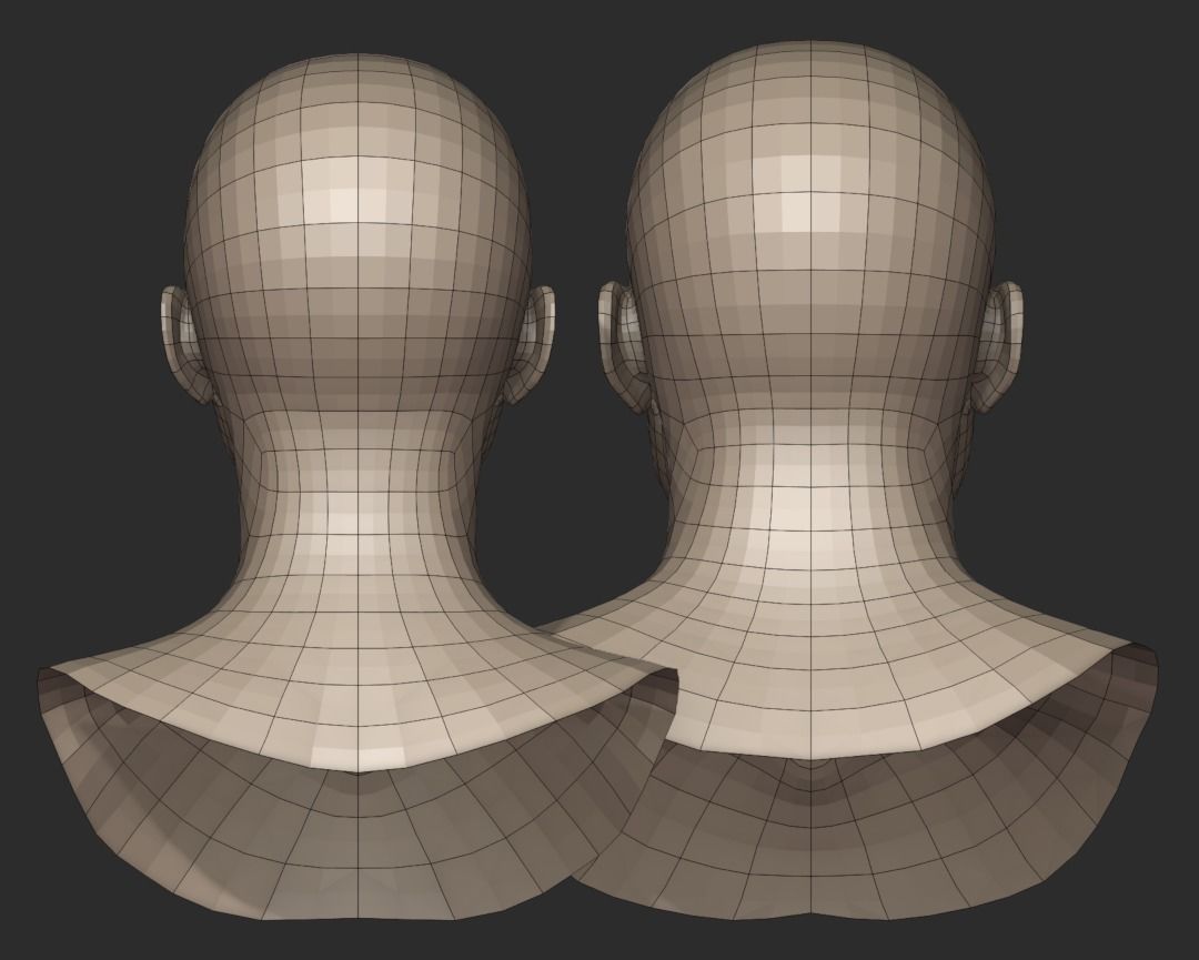 Base Head Meshes for Blender free 3D model | CGTrader