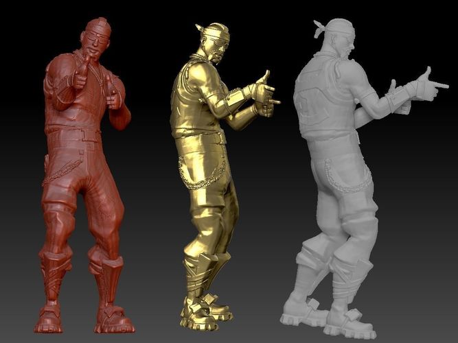 3D print model Fortnite Biker High poly | CGTrader
