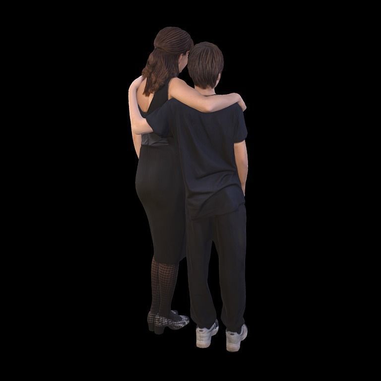 No122 Mother and Son 3D model CGTrader