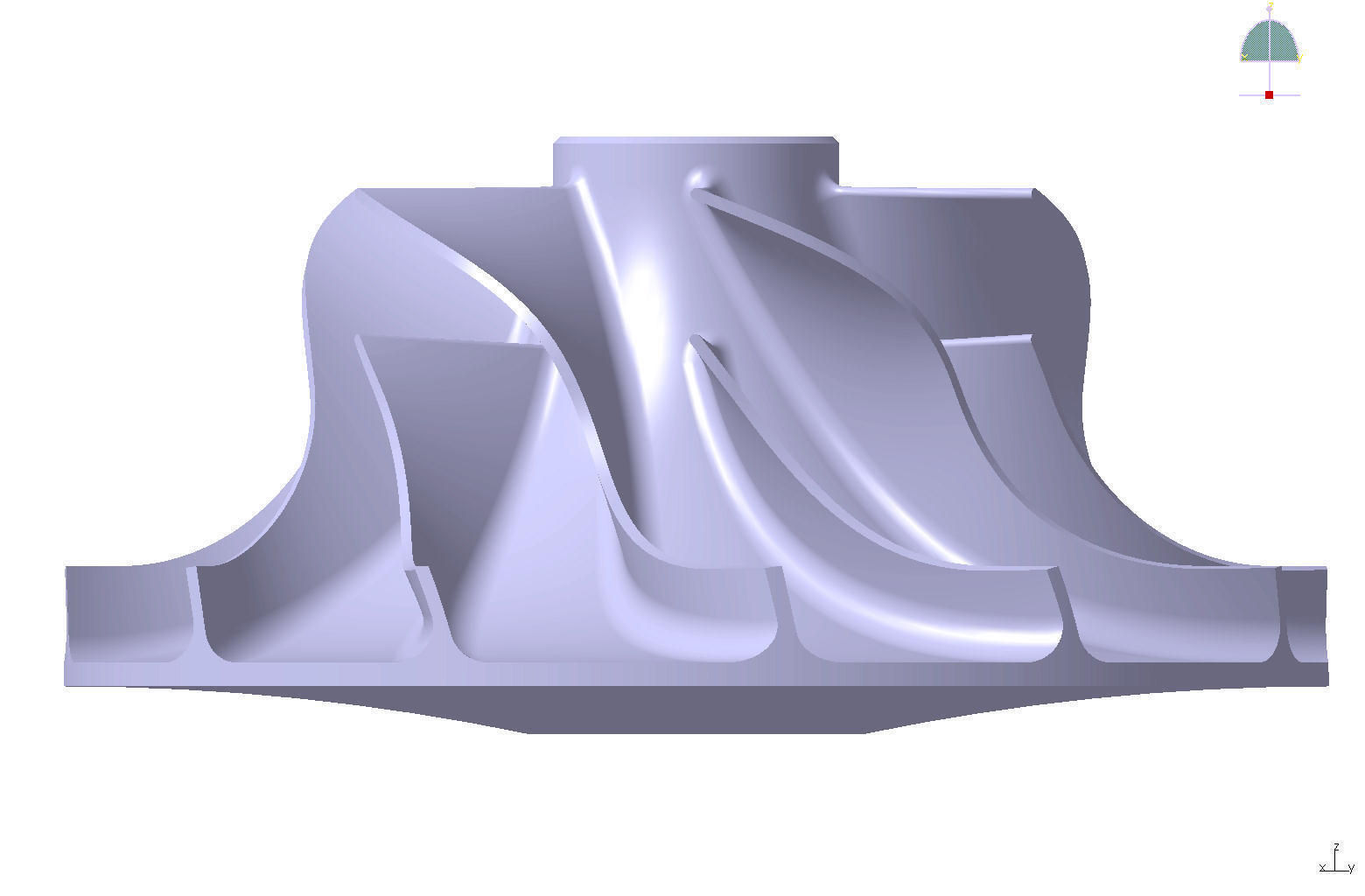 Turbocharger Rotor free 3D Model