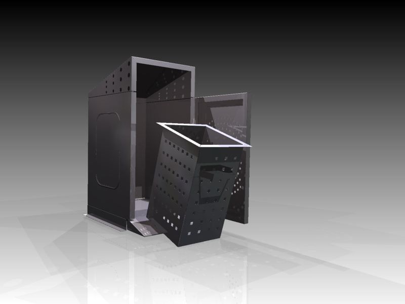 3d sheet metal bin cgtrader sheet metal bin