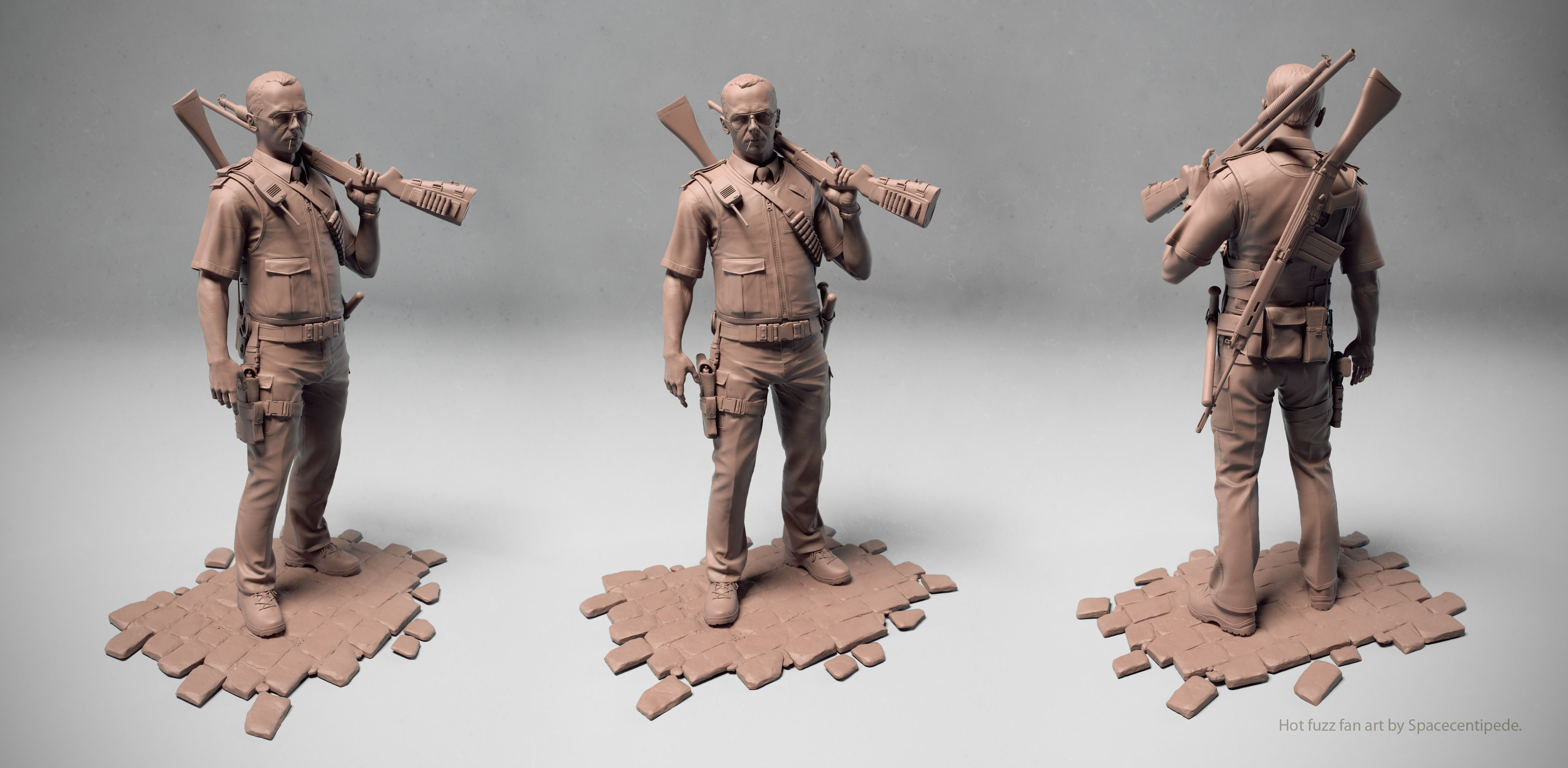 Simon Pegg as Nicholas Angel from Hot Fuzz movie