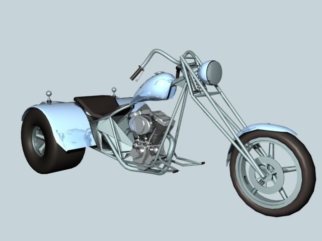 Harley Trike 3D Printable Model 3D model | CGTrader