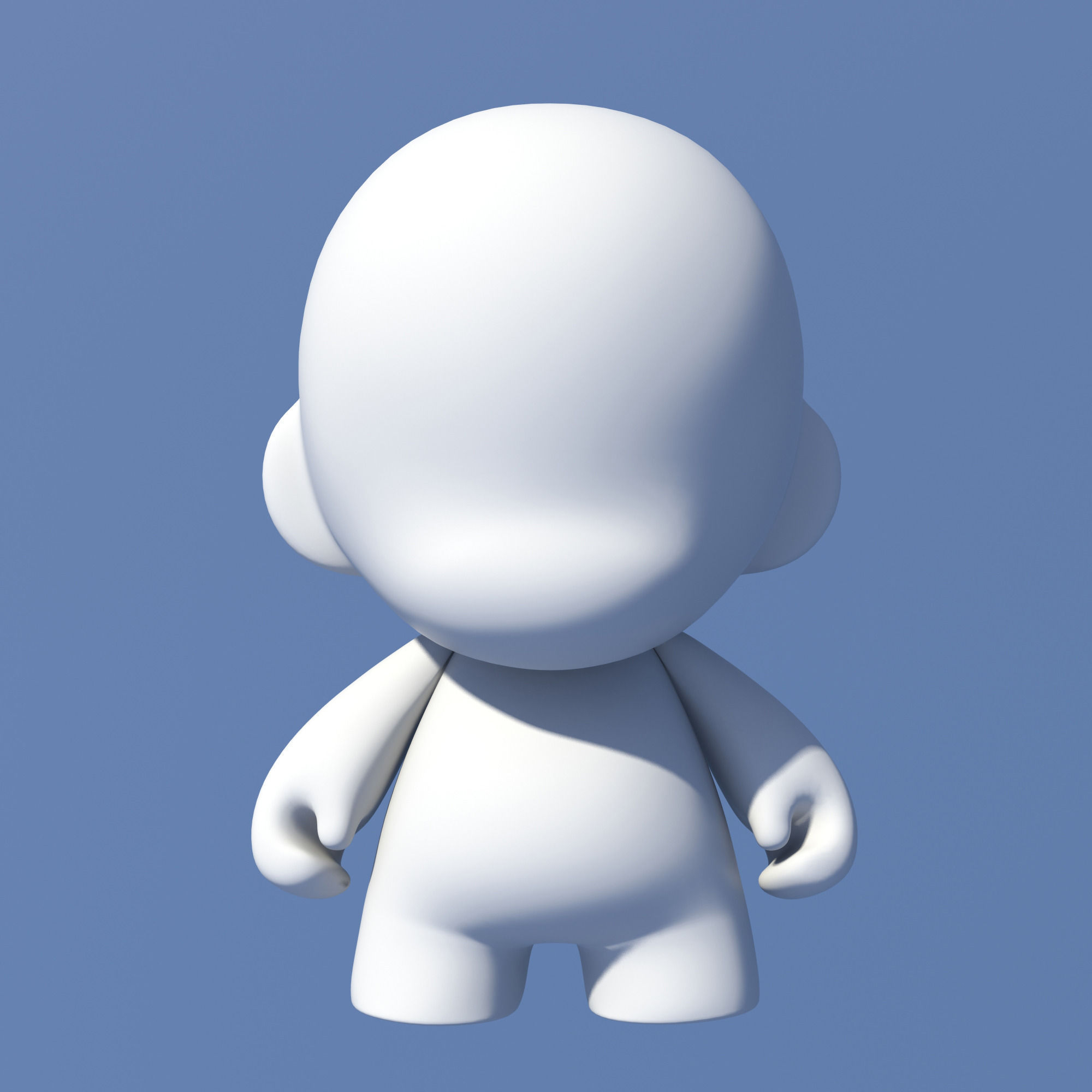 Munny Vinyl Toy 3D Model Game ready .obj .fbx .ma .mb