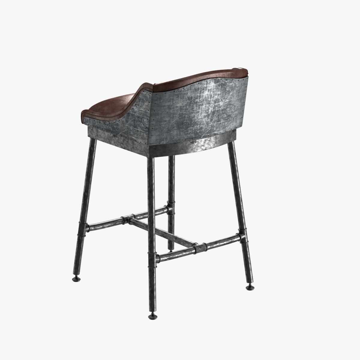 Restoration Hardware Iron Scaffold Leather Barstool 3d Model Max Obj Restoration Hardware Iron Scaffold Leather Barstool 3d Model Max Obj Mtl 3ds Fbx 3