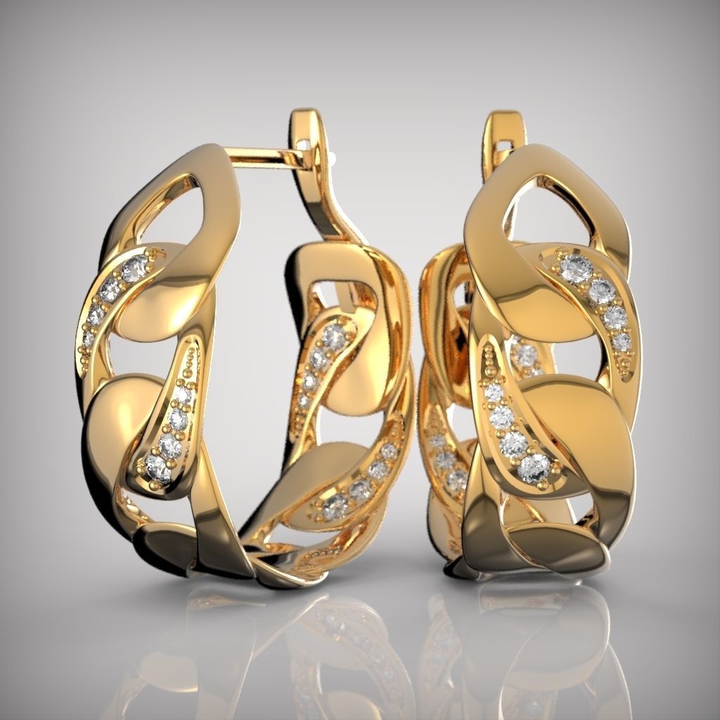 earrings chain model