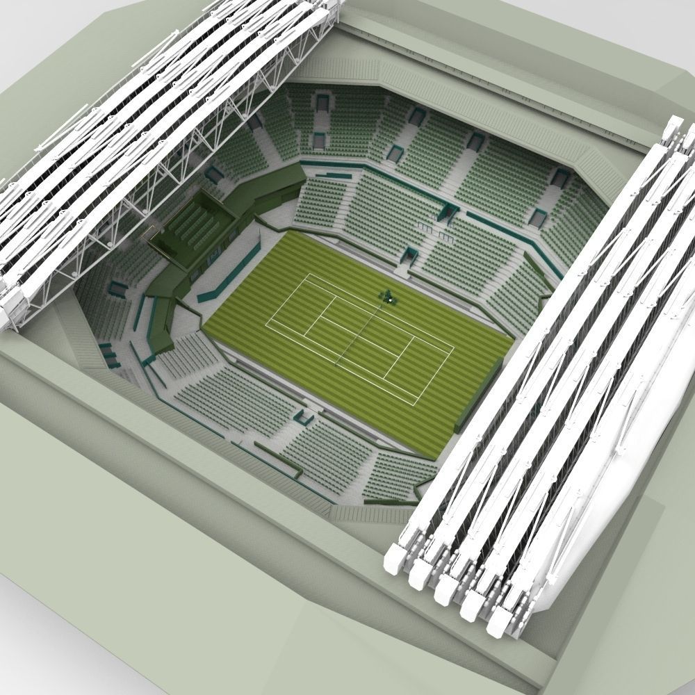 3D model Wimbledon Centre court VR / AR / lowpoly FBX MA MB