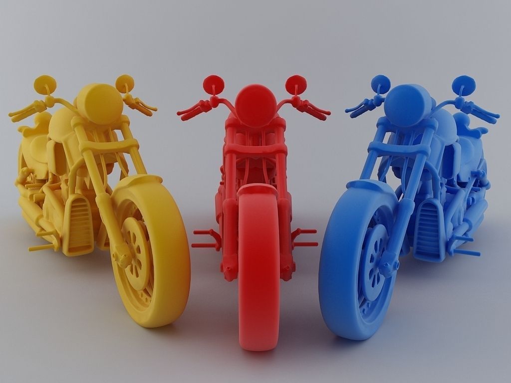Heavy Bike 3D Model