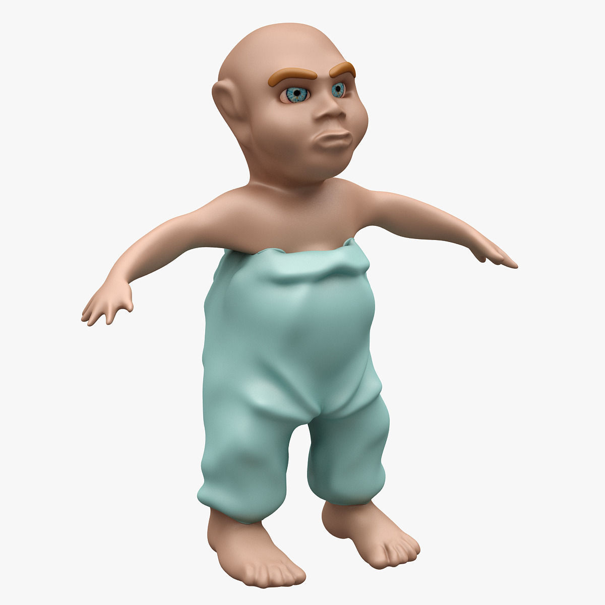 Child 002 LOWPOLY TOPOLOGY NOT RIGGED 3D model