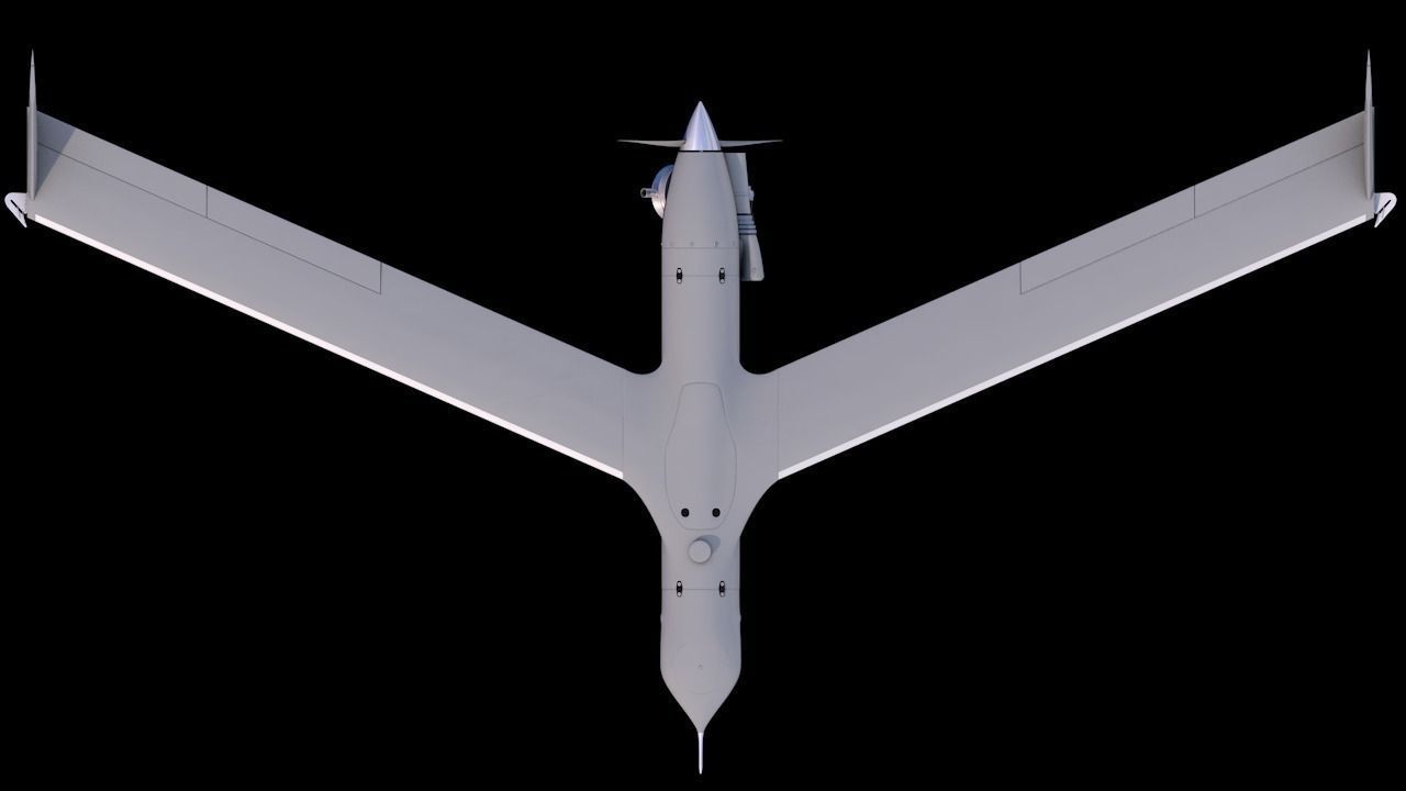 ScanEagle UAV Drone 3D Model MAX FBX C4D DAE