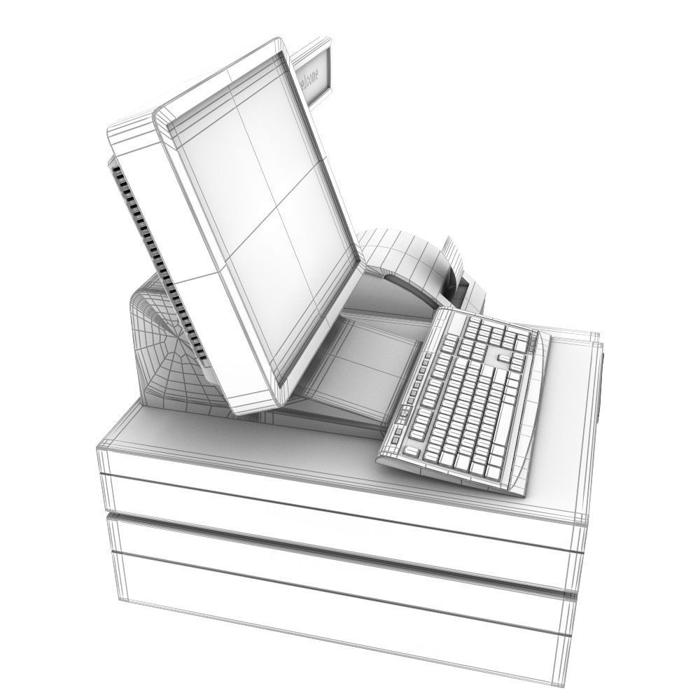 cashier machine 3D model | CGTrader