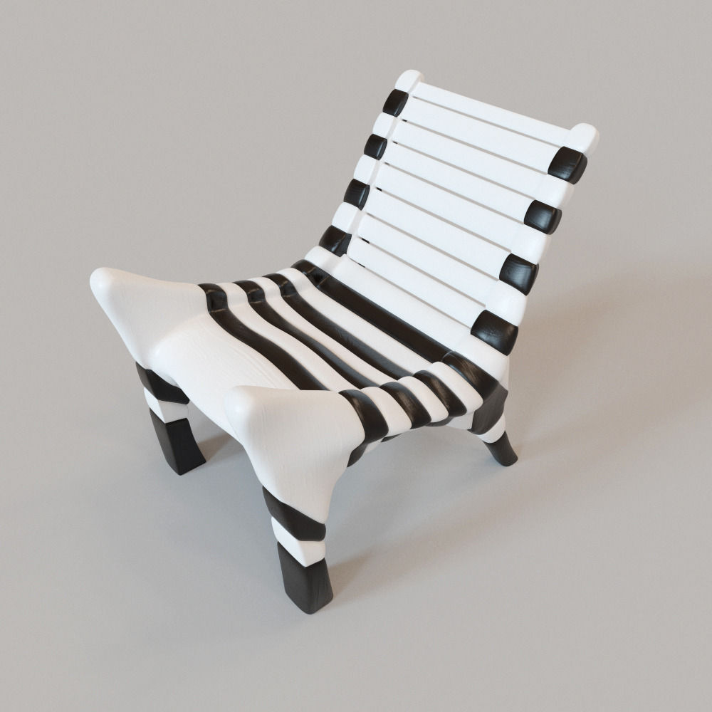 Zebra chair 3D Model .max