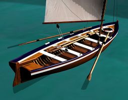 Sloop Spray of Joshua Slocum 3D Model MAX OBJ BLEND WRL 