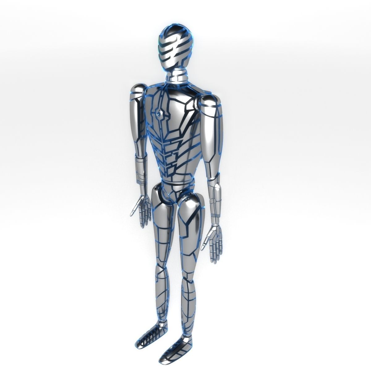 Glowing robot
