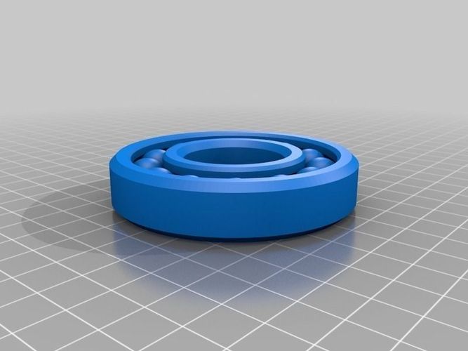 Fully Assembled Ball Bearing free 3D Model 3D printable .stl .stp ...