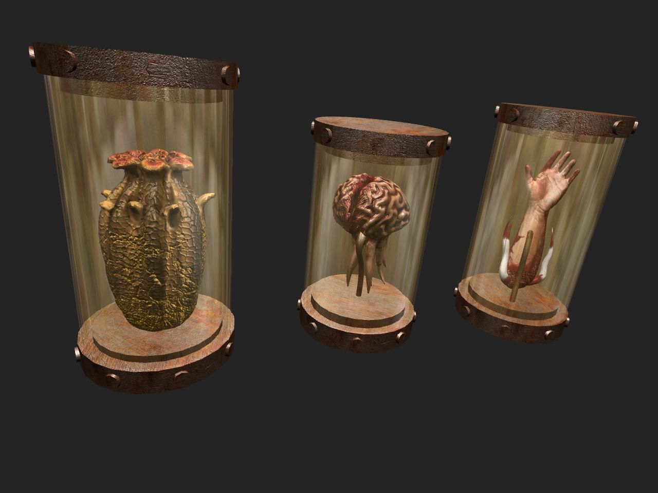 3D model Preserved Specimens in Jars VR / AR / lowpoly CGTrader