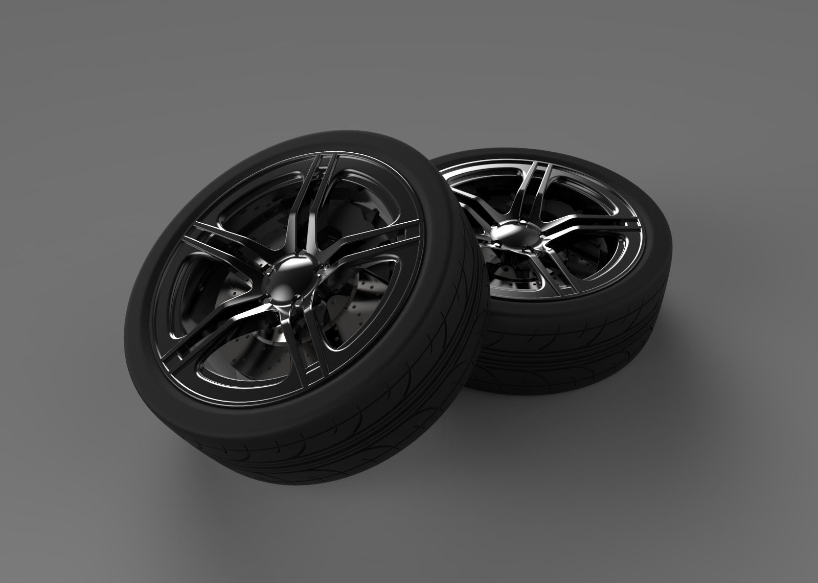 Wheel Assembly free 3D model CGTrader