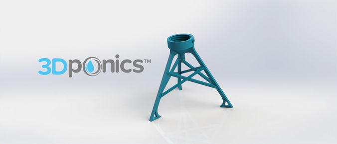 Bottle Stand 3Dponics Non Circulating Hy Free 3D Model 3D Bottle Stand 3Dponics Non Circulating Hy Free 3D Model 3D