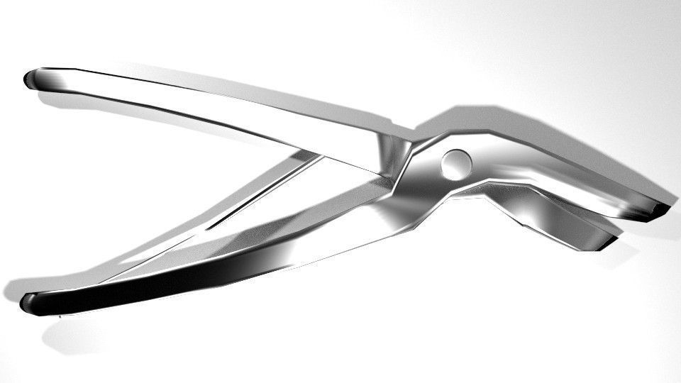 Medical Equipment Bandage Cutter 3D Model OBJ 3DS LWO LW LWS BLEND DAE