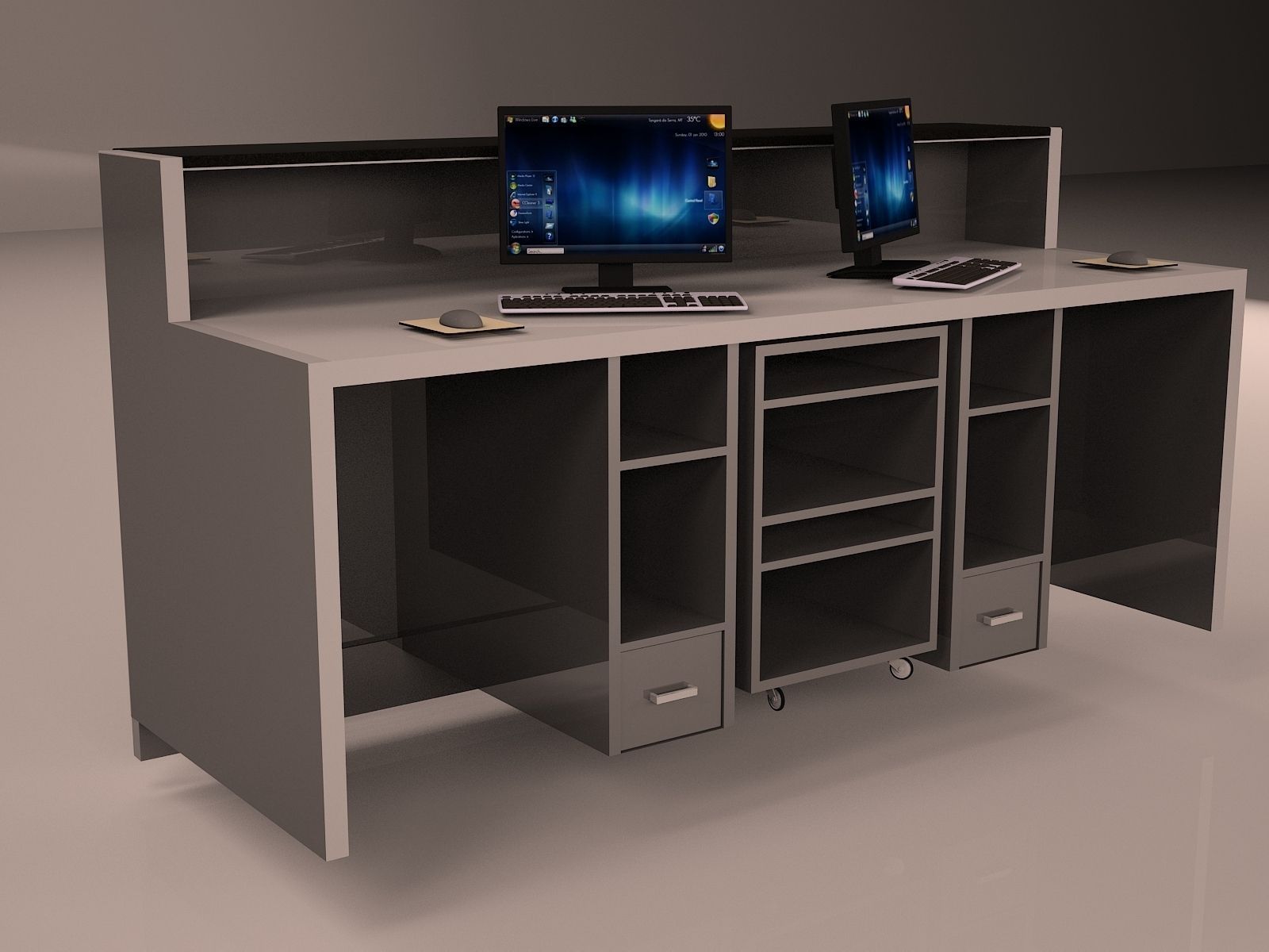 3d Check In Desk Cgtrader Check In Desk 3d Model Max 1