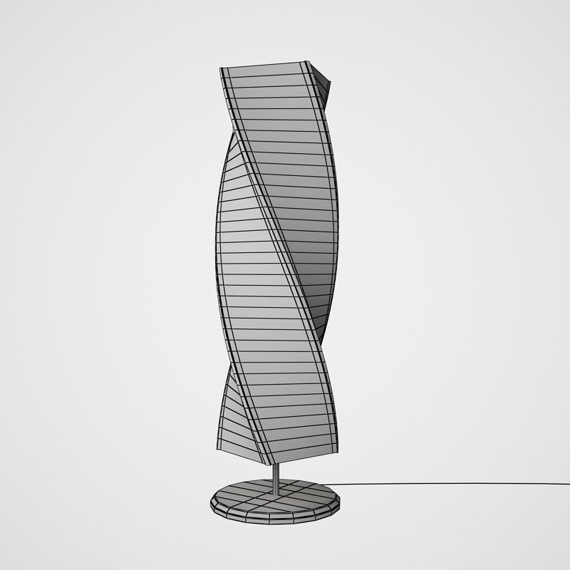 Twisted Floor Lamp 3d Cgtrader Twisted Floor Lamp 3d Model Max Obj 3ds Fbx Tga 4