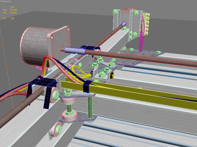 CNC router homebuild 3D model animated rigged | CGTrader