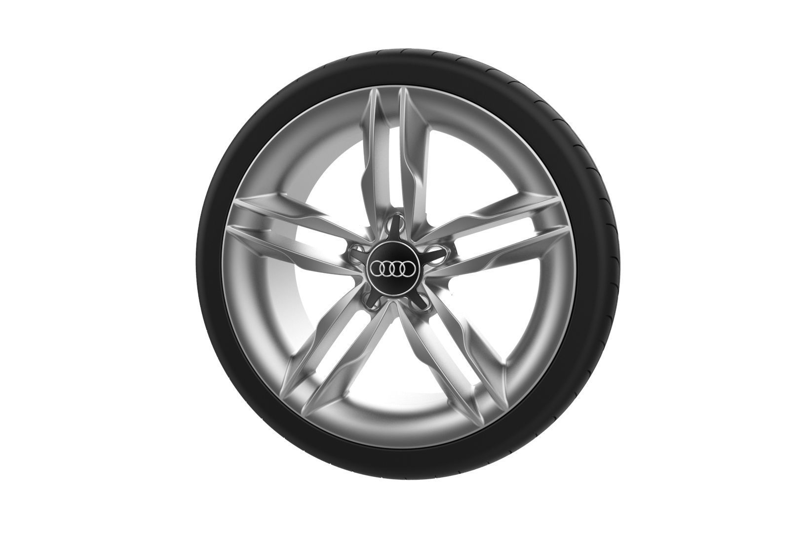 Audi Car Wheel Rim 3D model 3D printable | CGTrader