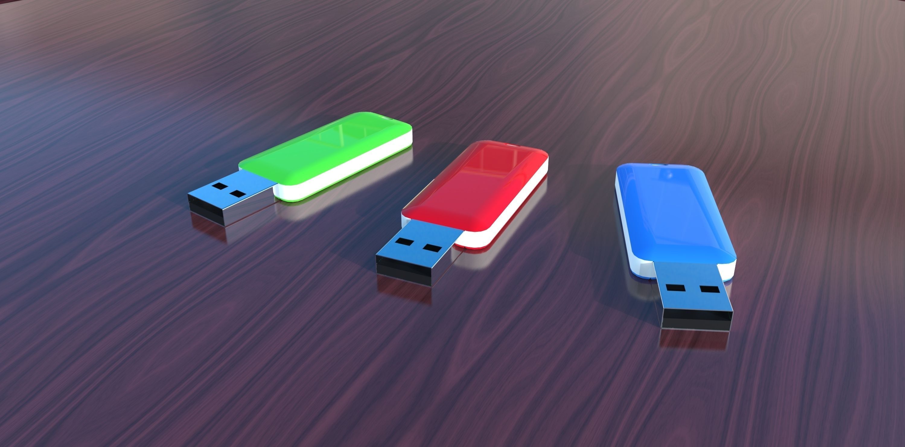 USB Memory Stick free 3D model CGTrader